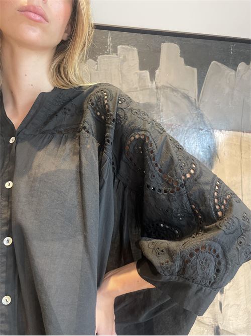 Camicia over in pizzo san gallo DIECI MINUTI | F8359C93R35R3
